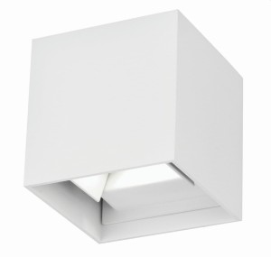 QUIJORNA LE71357 Kinkiet zewnętrzny Kwadratowa lampa aluminiowo-szklana o podwyższonej odporności na warunki atmosferyczne