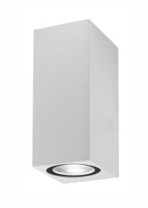 RANCAGUA LE71384 Kinkiet zewnętrzny prostokątny aluminiowo-szklany odporny na warunki atmosferyczne