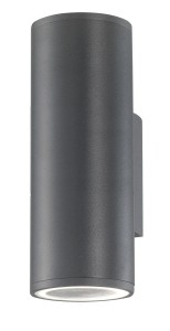 RIOHACHA LE71387 Kinkiet zewnętrzny cylindryczny aluminiowo-szklany odporny na warunki atmosferyczne