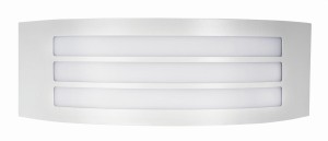 SANTIAGO LE71402 Kinkiet zewnętrzny aluminiowy o łagodnych liniach z trzema poziomymi szczelinami