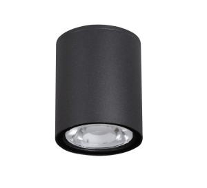 SARAVENA LE71416 Lampa sufitowa zewnętrzna cylindryczna czarna zintegrowane LED odporna na warunki atmosferyczne