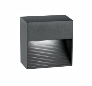 Tartangal LE71429 Kinkiet zewnętrzny prostokątny aluminiowo-szklany odporny na warunki atmosferyczne