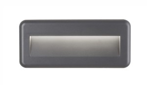 TERRASSA LE71439 Kinkiet zewnętrzny prostokątny Ciemnoszary Wodoodporny