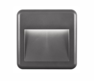 TERRASSA LE71440 Kinkiet zewnętrzny prostokątny szary odporny na warunki atmosferyczne