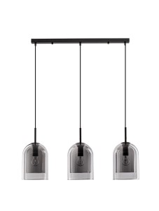 BONAO LE42641 Trójramienna lampa wisząca nowoczesna o cylindrycznym kształcie kloszy