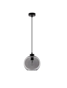 REPOS LE42649 Nowoczesna lampa wisząca o kulistym kloszu z metalu i szkła