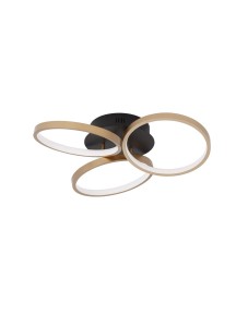 CROIX LE42656 Lampa sufitowa LED Trzy pierścienie nowoczesny design złote wykończenie
