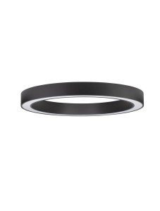 CLARO LE42688 Lampa sufitowa LED pierścieniowa 80 cm czarna aluminiowo-akrylowa  jasne światło