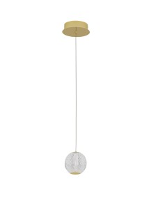 CANA LE42690 Lampa wisząca LED złota kula szkło elegancki design