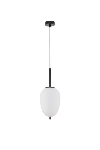 MARC LE42723 Nowoczesna lampa wisząca o owalnym kloszu Elegancka lampa z metalu i szkła