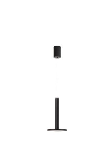 ESQUEL LE42735 Czarna wisząca lampa LED o cylindrycznym kształcie i dyskretnym designie