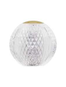 CANA LE42751 Lampa stołowa Złota Kula z akrylowym kloszem