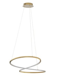CELAYA LE42761 Lampa wisząca LED Złota podwójna obręcz elegancka