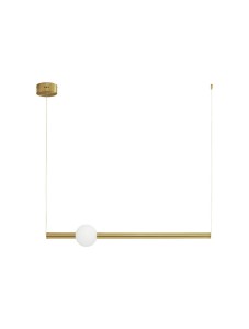 IGUALA LE42763 Lampa wisząca LED złota minimalistyczna z kloszem kulistym