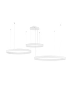 JACA LE42766 Lampa wisząca LED o okrągłym kształcie z regulacją wysokości Elegancka oprawa oświetleniowa