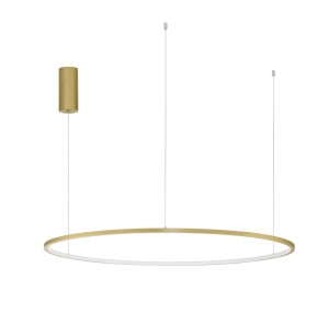 TOLUCA LE42779 Lampa wisząca LED owalny kształt złota aluminiowa rama
