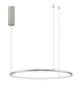 TOLUCA LE42786 Lampa wisząca LED o okrągłym kształcie srebrna z regulacją wysokości