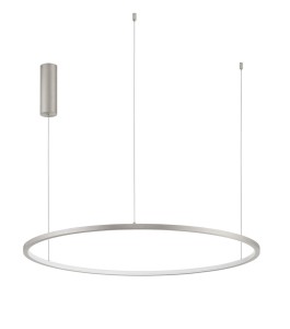 TOLUKA LE42787 Lampa wisząca LED owalna srebrna o regulowanej wysokości