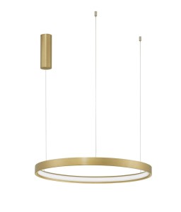 ZACAPU LE42790 Lampa wisząca LED o okrągłym kształcie złota lampa z aluminiowym wykończeniem