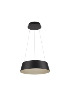 CANCUN LE42802 Lampa wisząca LED o cylindrycznym kloszu elegancka lampa aluminiowa w kolorze czarnym i złotym