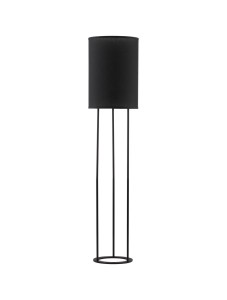 SAHUAYO LE42881 Lampa podłogowa Elegancka Czarna Lampa o cylindrycznym abażurze