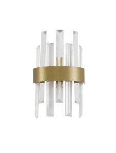 CHOLULA LE42910 Nowoczesna Lampa Ścienna Złota z Prętami Szklanymi Elegancka