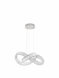 SINALOA LE42923 Lampa wisząca LED z kryształowymi pierścieniami nowoczesny design