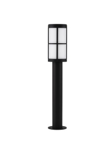 JUAREZ LE71467 Lampa ogrodowa stojąca cylindryczna czarna z aluminiowym kloszem