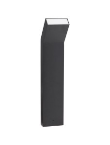 MONCLOVA LE71472 Ogrodowa lampa stojąca prosta czarna z aluminiowym korpusem i akrylowym kloszem