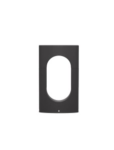 CORTAZAR LE71486 Ogrodowa lampa stojąca aluminiowa o prostym kształcie z łukowym wycięciem