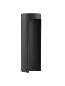 MOROLEON LE71490 Ogrodowa lampa stojąca cylindryczna czarna z aluminiowym korpusem i szklanym dyfuzorem