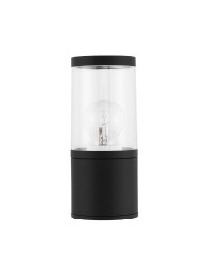 GUERRERO LE71492 Ogrodowa lampa stojąca cylindryczna czarna z akrylowym kloszem odporna na warunki atmosferyczne