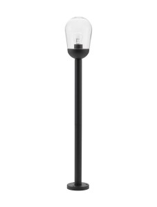 JUCHITAN LE71504 Ogrodowa lampa stojąca o cylindrycznym kształcie z kloszem w stylu vintage
