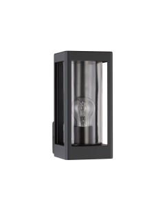 JUCHITAN LE71505 Kinkiet zewnętrzny prostokątny szary z przezroczystym szkłem odporny na warunki atmosferyczne