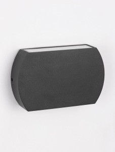 PROGRESO LE71517 Kinkiet zewnętrzny aluminiowy o zaokrąglonym kształcie  z odpornością IP65