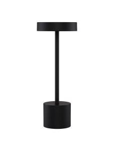 ZITACUARO LE71530 Czarna stołowa lampa zewnętrzna o cylindrycznym kształcie z płaskim kloszem  dotykowe sterowanie