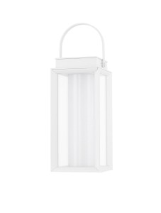 MONTERREY LE71533 Biały Lampion Ogrodowy Prostokątny z Funkcją Dotykową