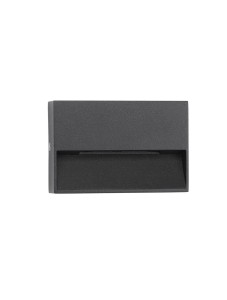 MATEHUALA LE71538 Kinkiet zewnętrzny prostokątny antracytowy aluminiowo-akrylowy o klasie szczelności IP54