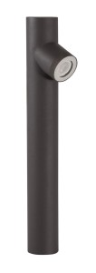 MANICARAGUA LE71556 Lampa ogrodowa stojąca Cylindryczna szara lampa aluminiowa z odpornością na wodę IP65