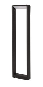 BARCELONETA LE71569 Lampa ogrodowa stojąca prostokątna czarna z aluminiowym stelażem i akrylowym kloszem  wodoodporna
