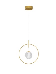 BACATA LE43203 Lampa wisząca LED złota kula w okręgu elegancka