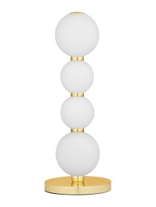 ADAN LE43216 Lampa stołowa złota z kloszami w kształcie kul elegancka