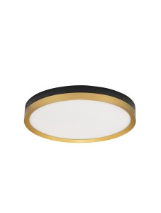 BANE LE43228 Okrągła lampa sufitowa LED o złotym i czarnym wykończeniu  Jasne i efektywne oświetlenie