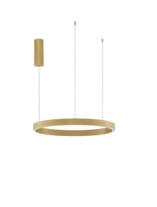 BARI LE43249 Lampa wisząca LED o okrągłym kształcie złota lampa o regulowanej wysokości