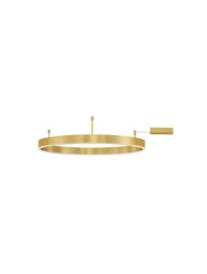 JACA LE43269 Okrągła lampa sufitowa LED o złotym wykończeniu z możliwością ściemniania