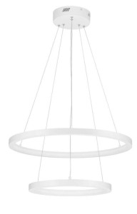 IRUN LE43306 Lampa wisząca LED podwójne koło aluminiowa nowoczesna