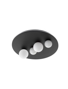 ABRAS LE43315 Czarna lampa sufitowa LED z kloszami w kształcie kul Ściemnialna