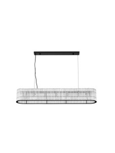 ACTUN LE43344 Nowoczesna lampa wisząca o owalnym kształcie z dziewięcioma źródłami światła