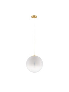 ADELA LE43362 Nowoczesna lampa wisząca o kulistym kloszu złota lampa szklana