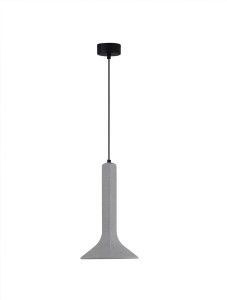 BADOW LE43377 Lampa wisząca nowoczesna betonowa o cylindrycznym kształcie z rozszerzającym się kloszem